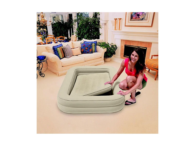 Matelas Gonflable Enfant 1 Place Beige