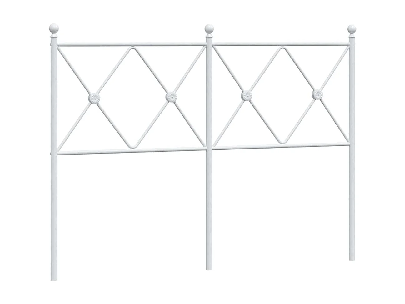 Tête de lit de remplacement métal blanc 120 cm