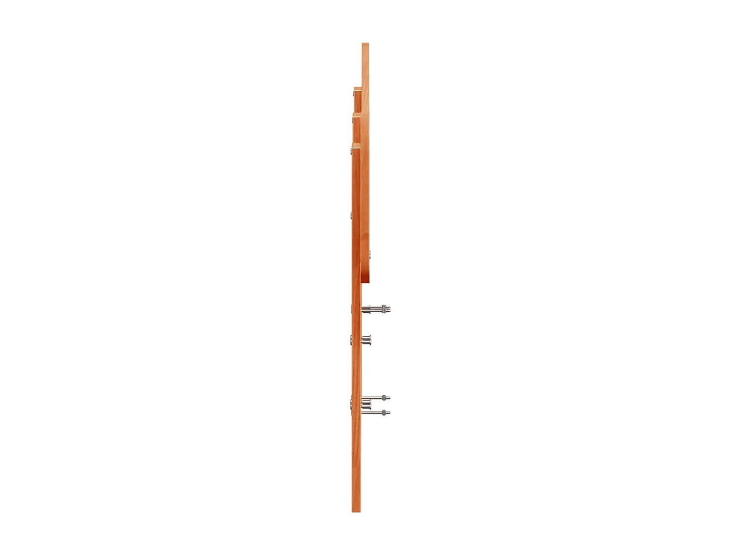 Tête de lit cire marron 135 cm bois massif de pin