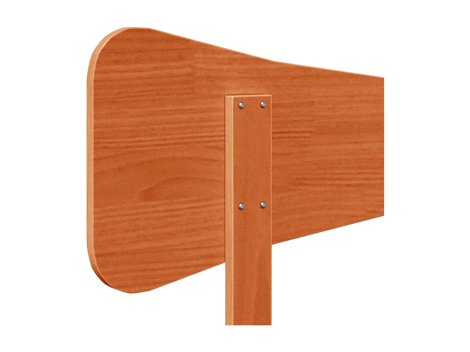 Tête de lit cire marron 135 cm bois massif de pin