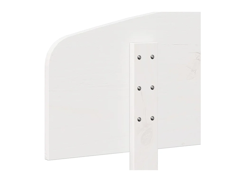 Tête de lit blanc 90 cm bois massif de pin