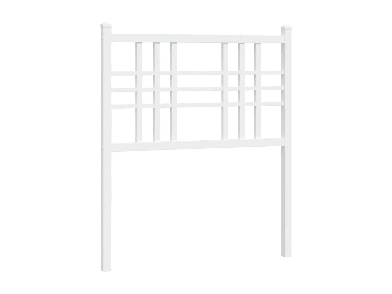 Tête de lit de remplacement métal blanc 75 cm