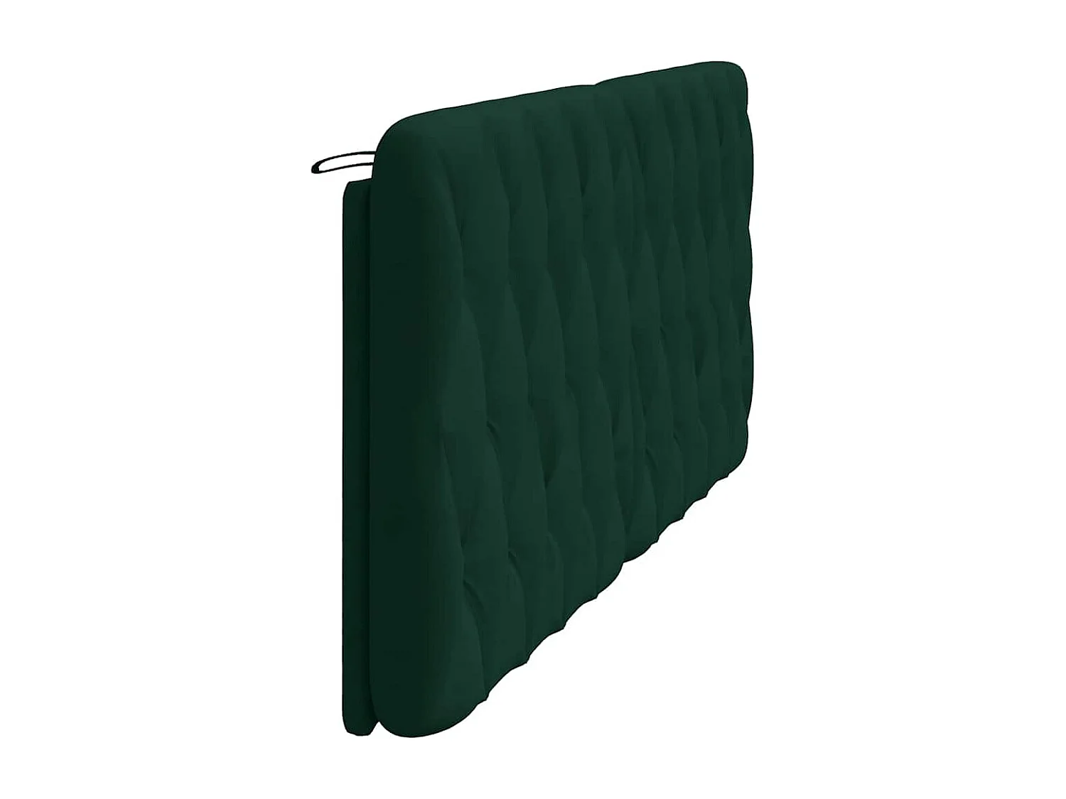 Coussin de tête de lit vert foncé 200 cm velours