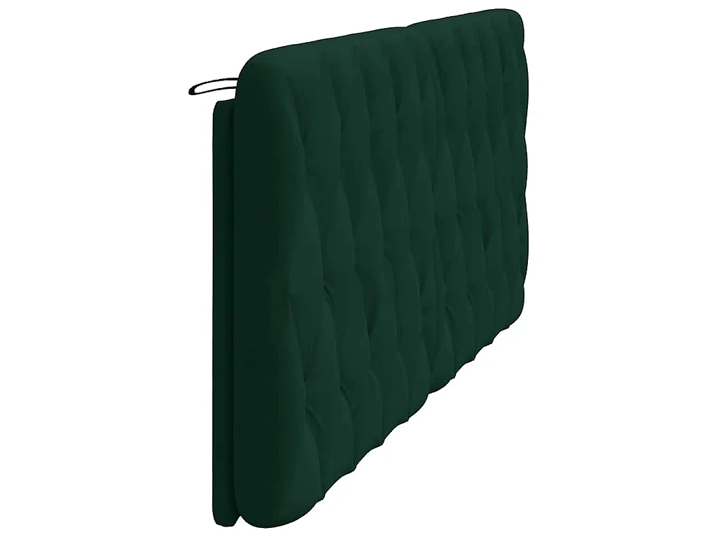 Cuscino Testiera Verde Scuro 200 cm in Velluto