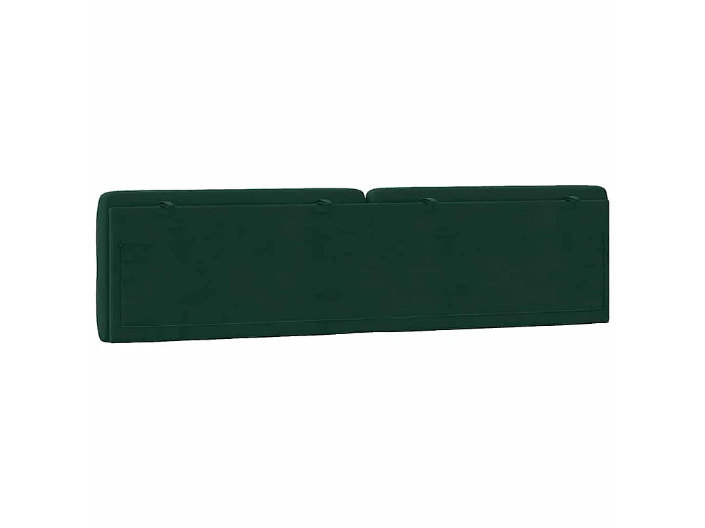 Cuscino Testiera Verde Scuro 200 cm in Velluto