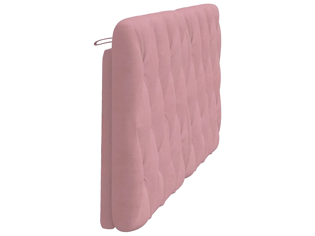 Hoofdbordkussen 160 cm fluweel roze