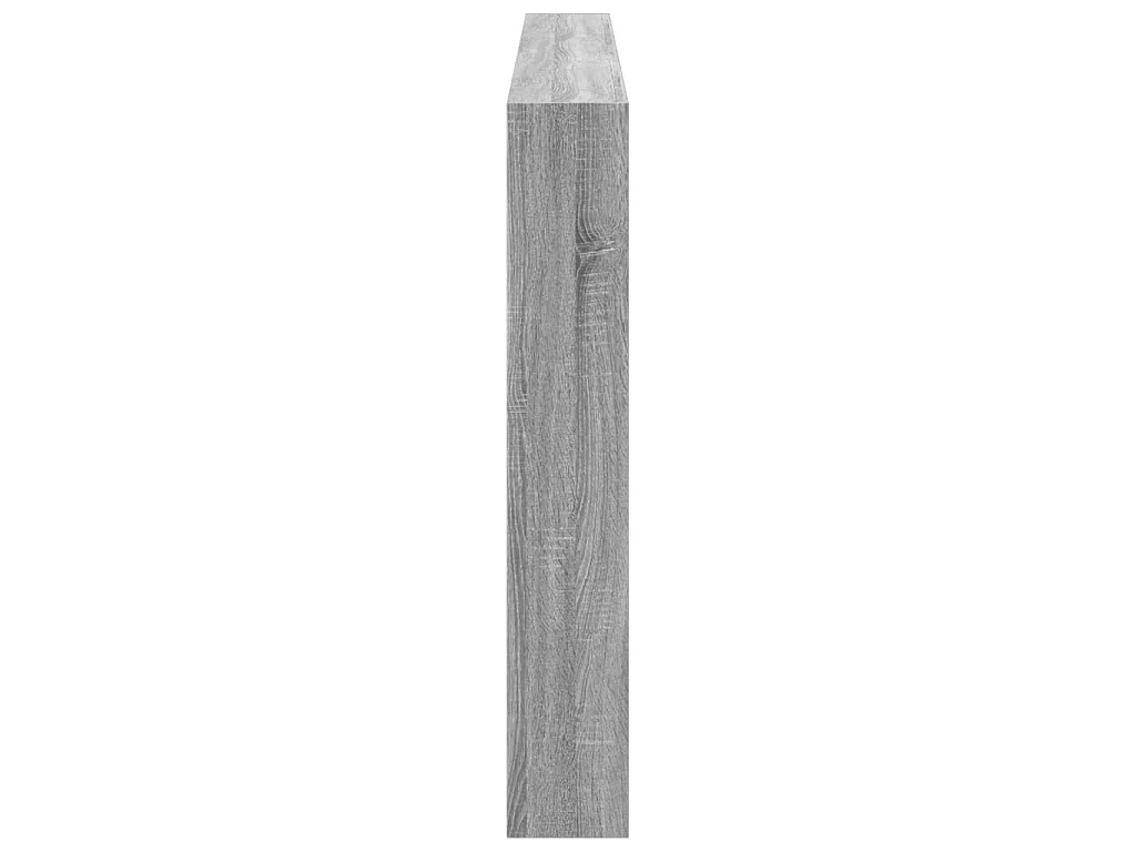 Armoire tête de lit avec LED sonoma gris 200x17x102 cm