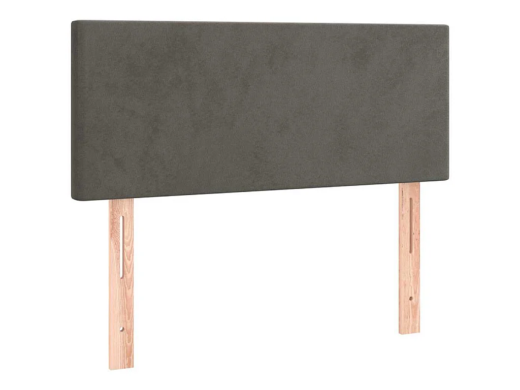 Testiera a LED Grigio Scuro 100x5x78/88 cm in Velluto