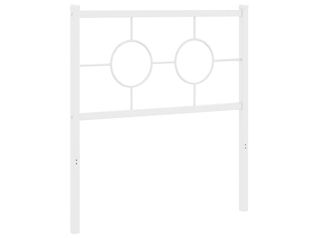 Tête de lit de remplacement métal blanc 75 cm