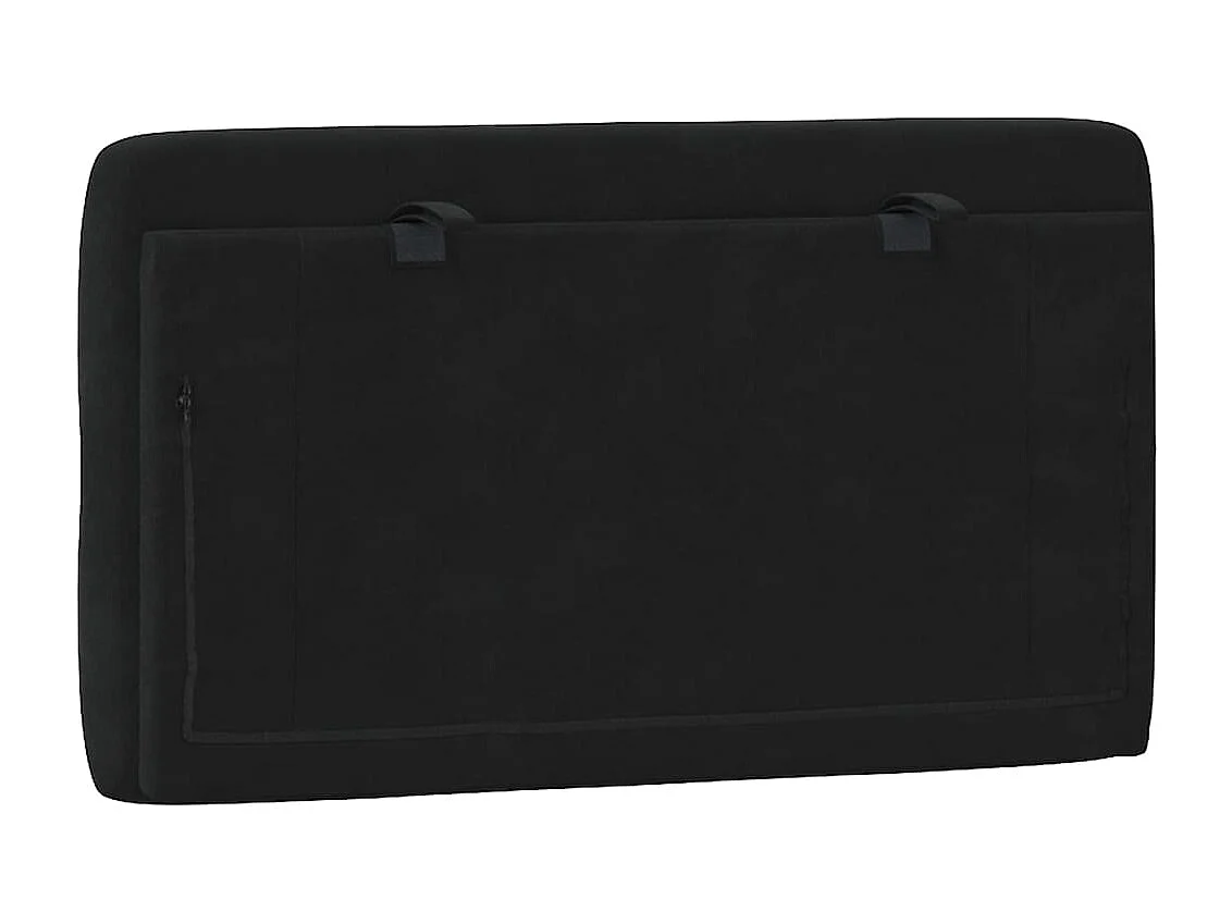 Cuscino Testiera Nero 80 cm in Velluto