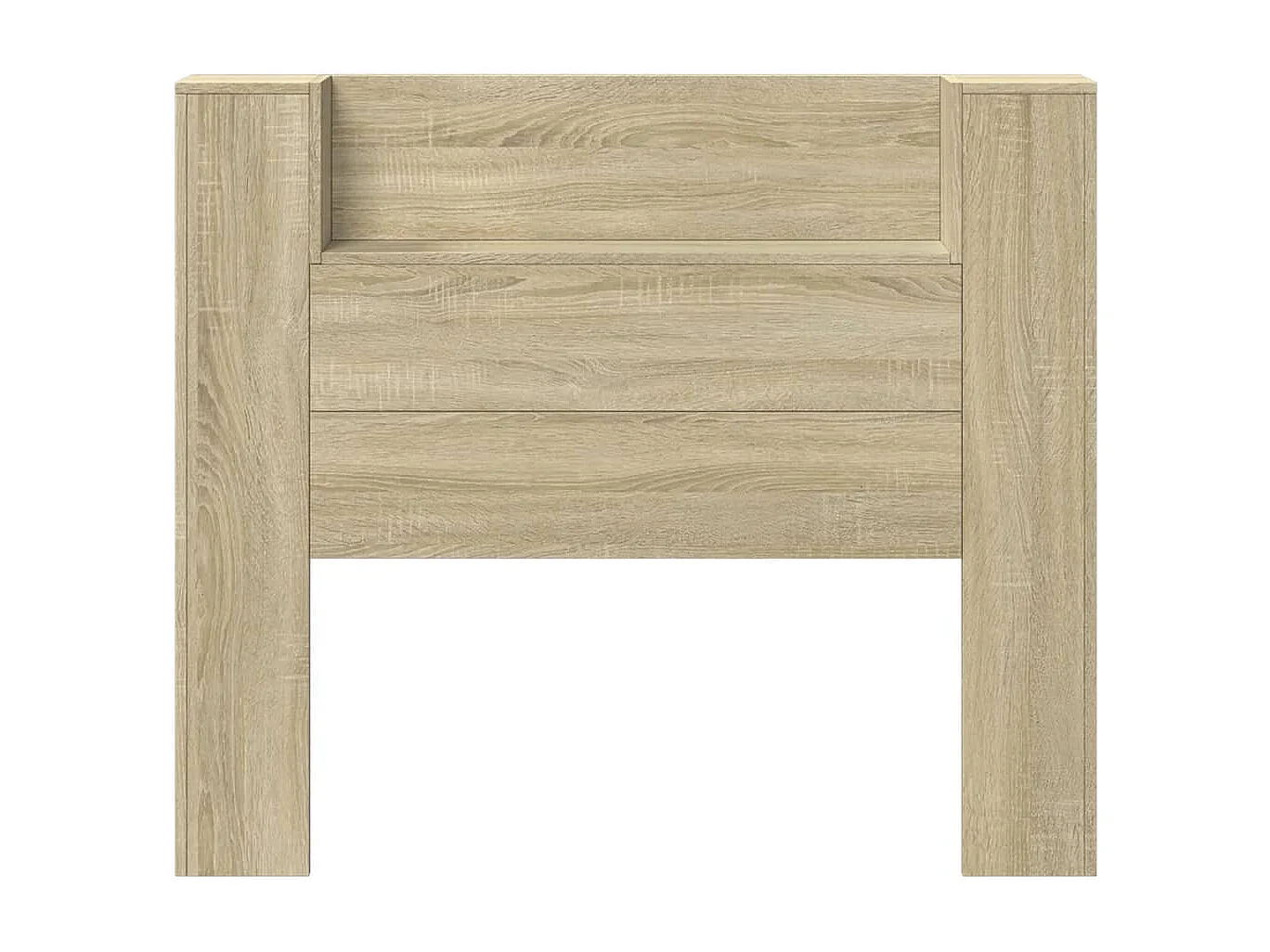 LED-Kopfteil mit Ablagen Sonoma-Eiche 120x16,5x103,5 cm