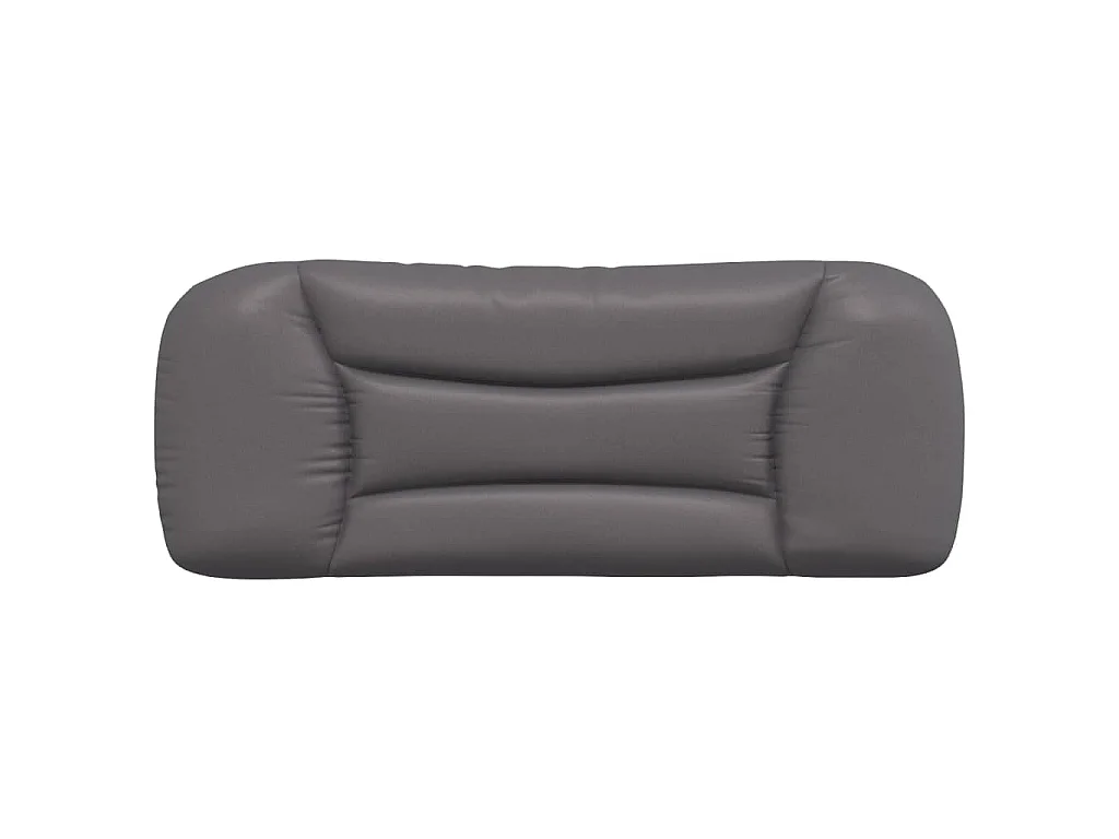 Hoofdbordkussen "Hvar" 100 cm kunstleer grijs