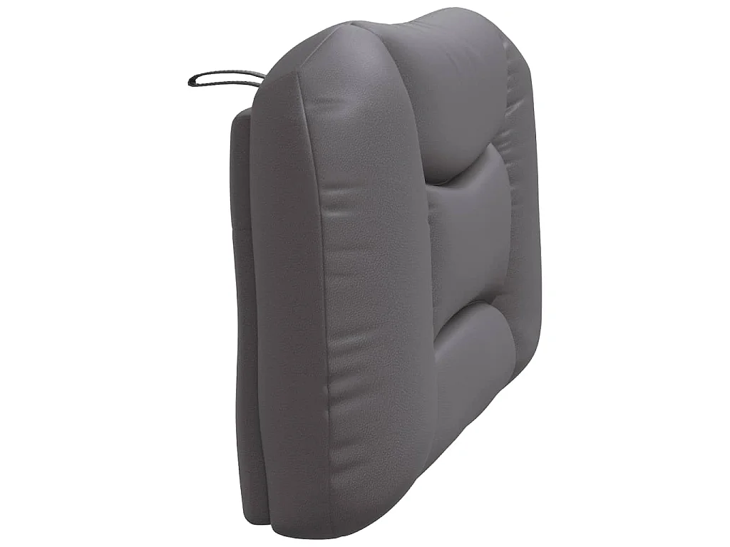 Hoofdbordkussen "Hvar" 100 cm kunstleer grijs