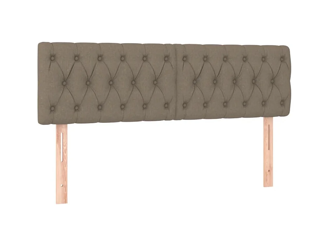 Tête de lit à LED Taupe 160x7x78/88 cm Tissu