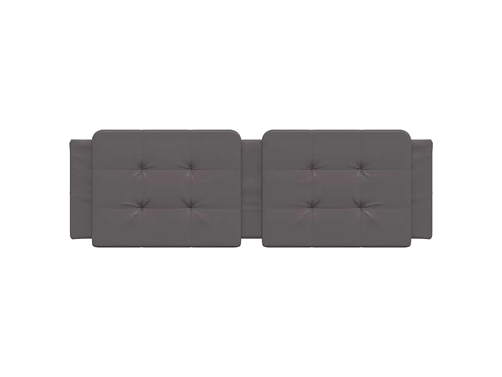 Coussin de tête de lit Zadar gris 160 cm similicuir