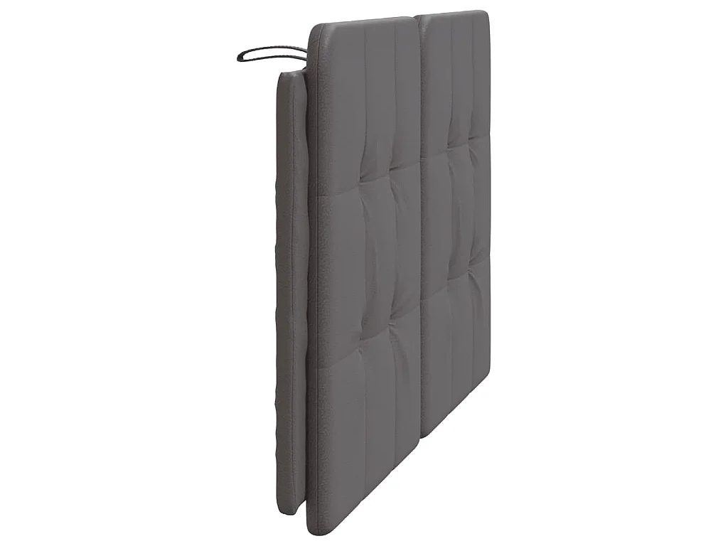 Coussin de tête de lit Zadar gris 160 cm similicuir