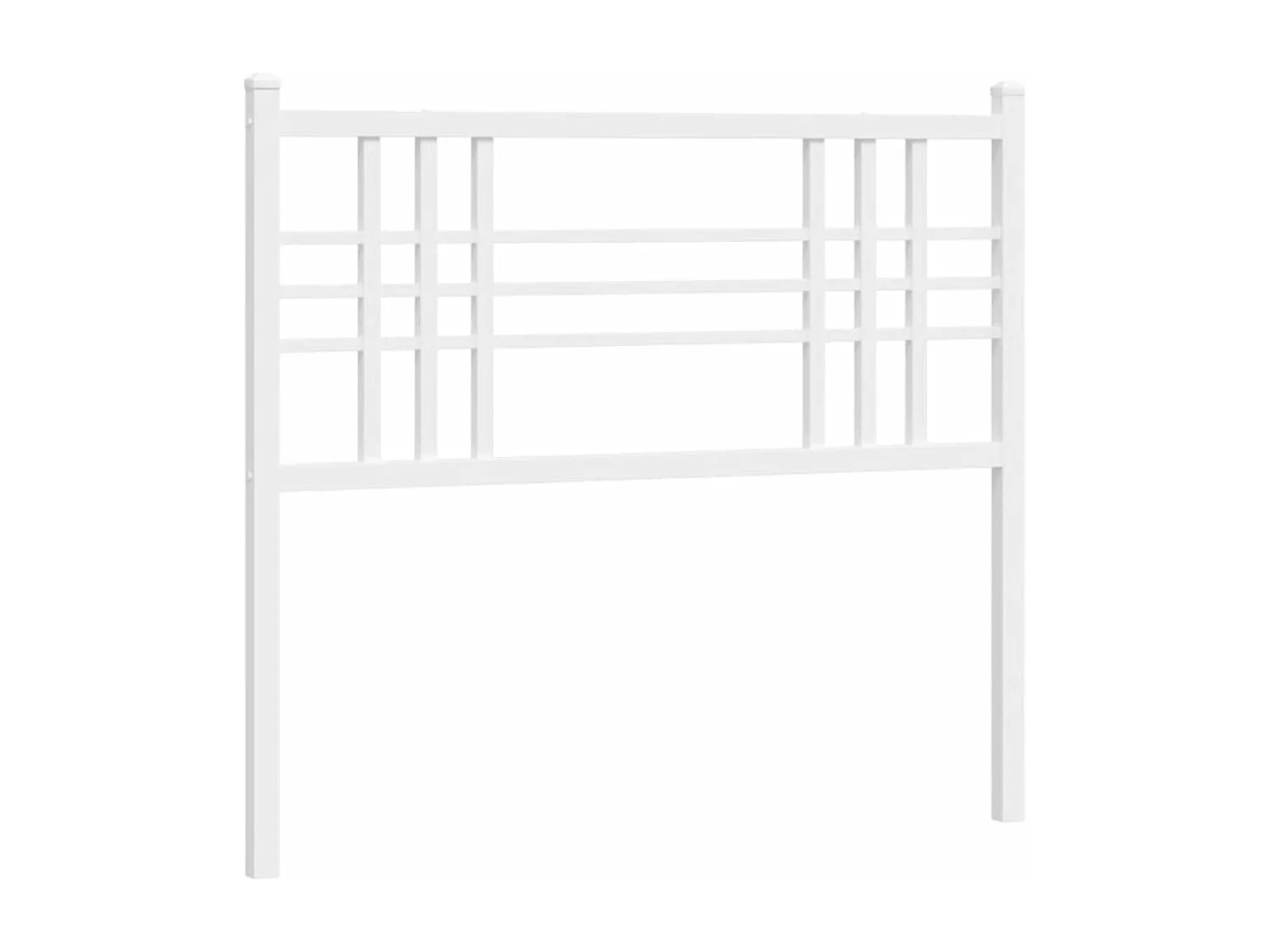 Vervangend hoofdbord 107 cm metaal wit