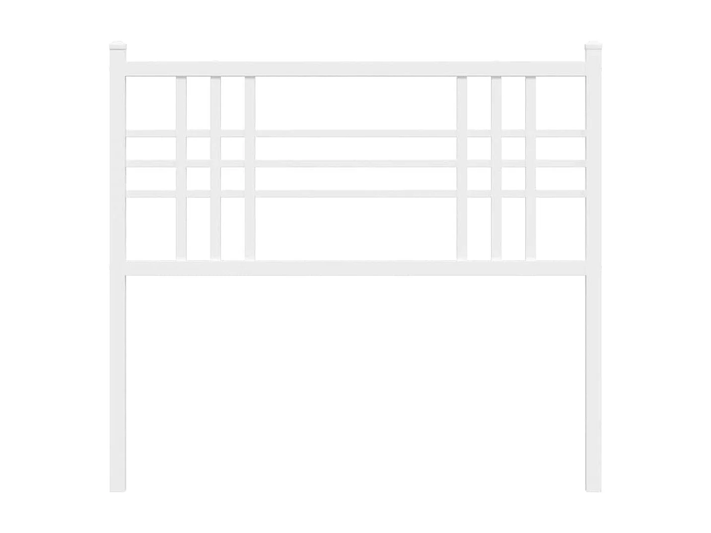 Vervangend hoofdbord 107 cm metaal wit
