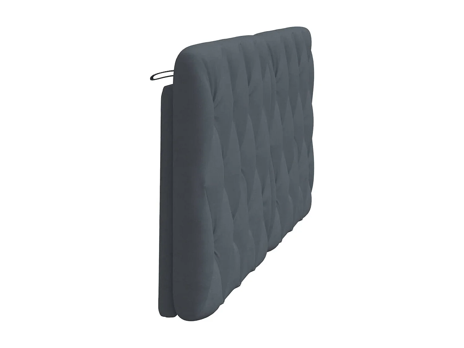 Cuscino Testiera Grigio Scuro 160 cm in Velluto
