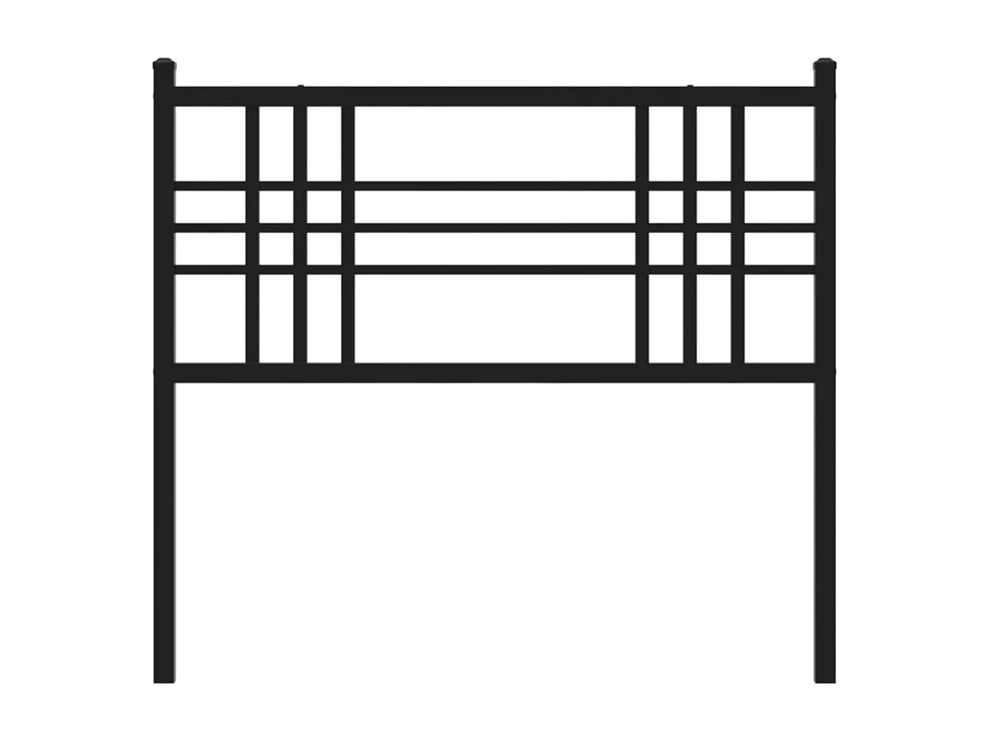 Cabeceira de cama 90 cm metal preto