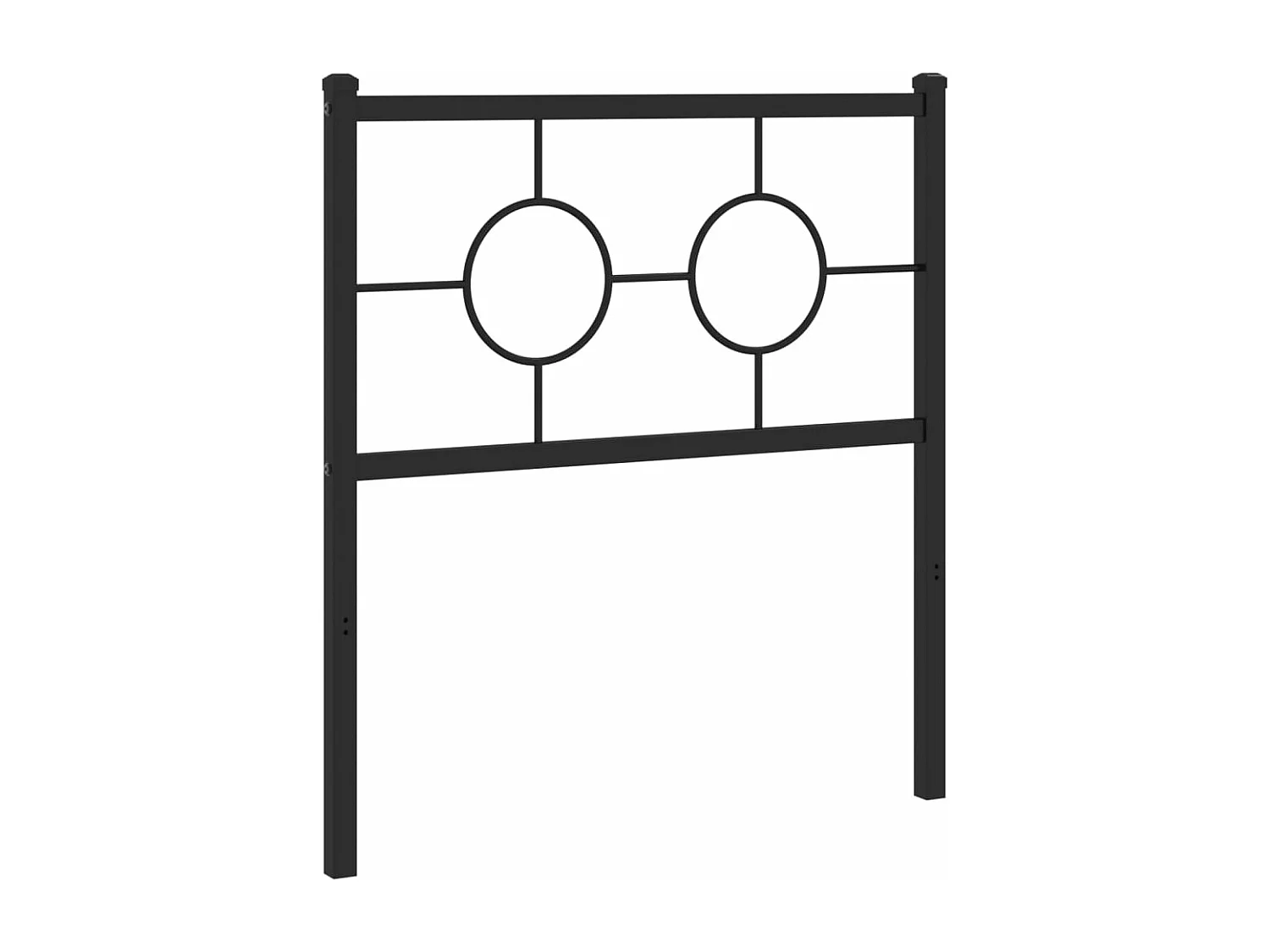Tête de lit métal noir 80 cm
