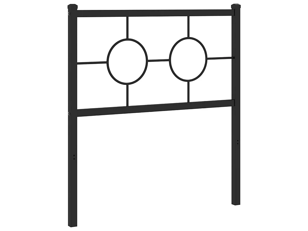 Tête de lit de remplacement métal noir 80 cm