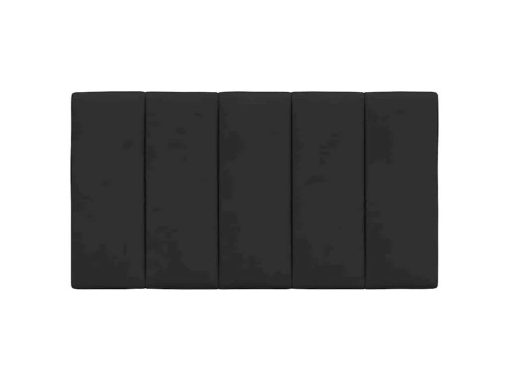 Coussin de tête de lit Hanko noir 90 cm velours