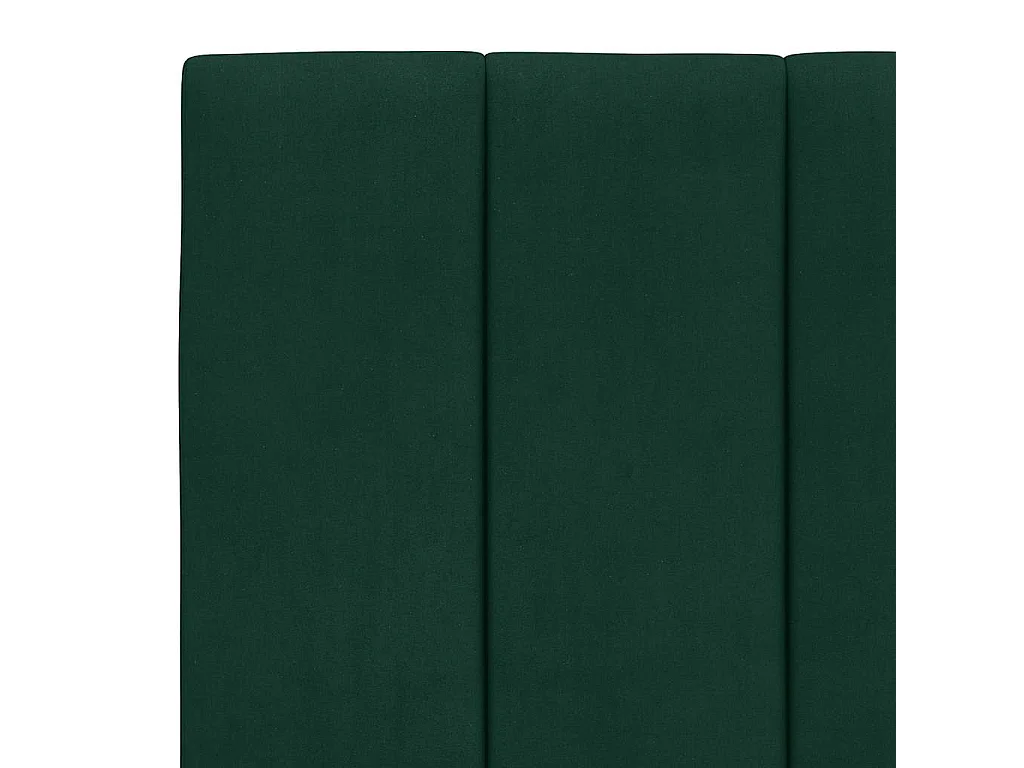 Coussin de tête de lit Hanko vert foncé 80 cm velours