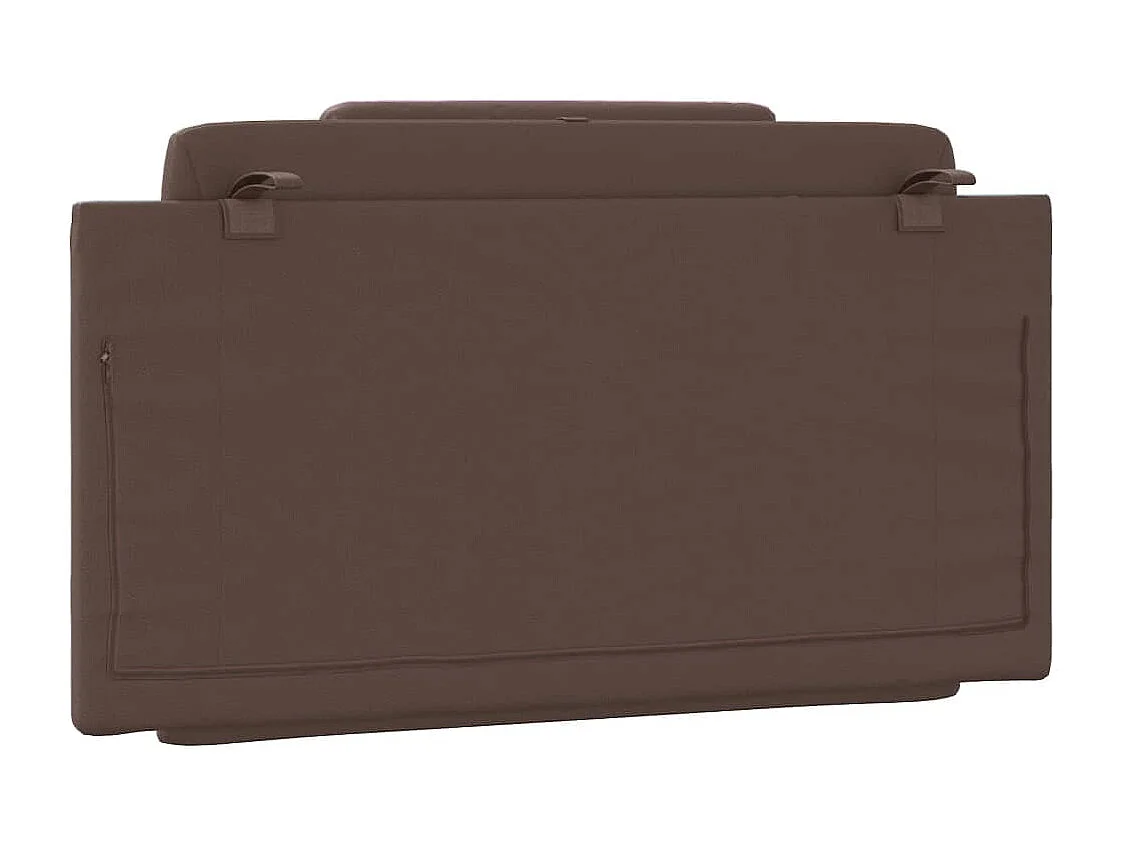 Coussin de tête de lit Viana marron 100 cm similicuir