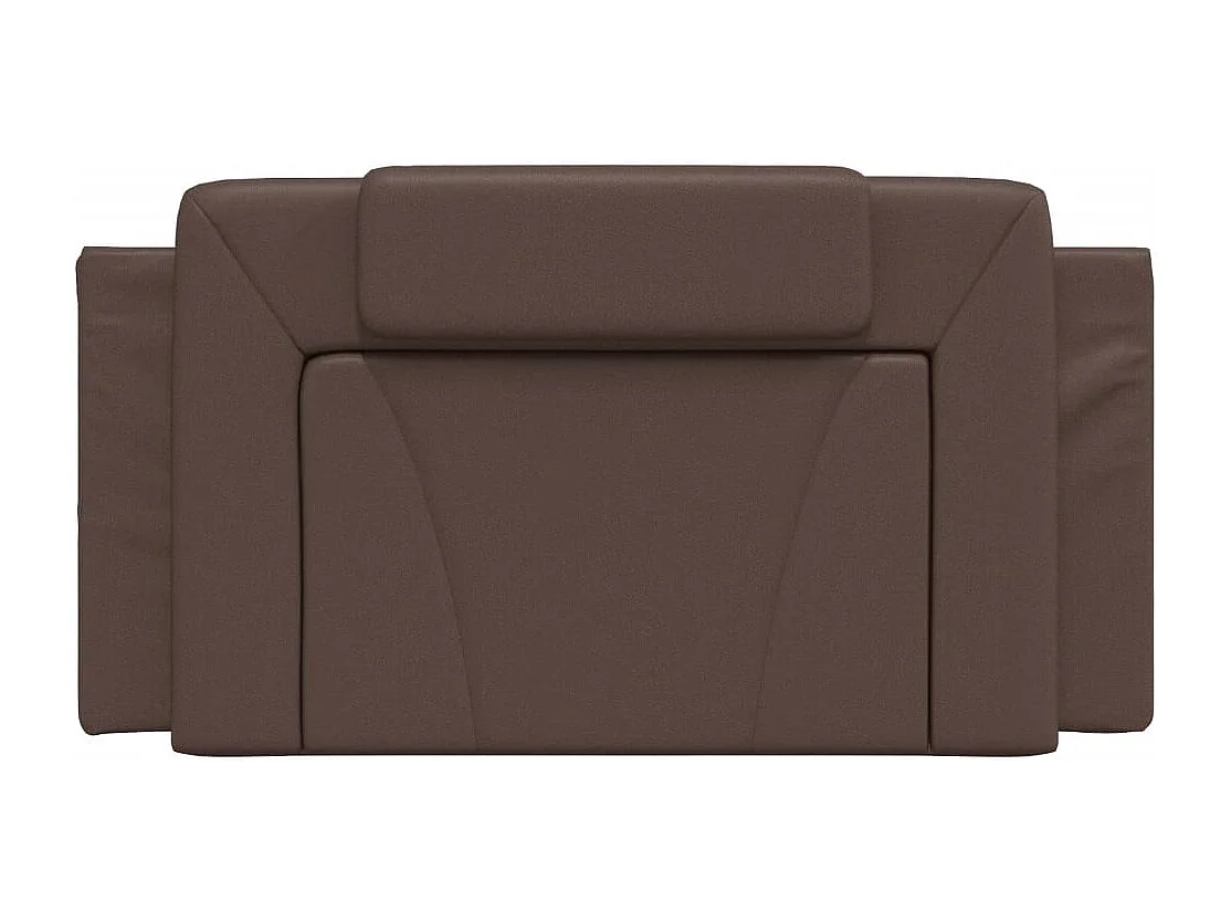 Cuscino Testiera Viana Marrone 100 cm in Similpelle
