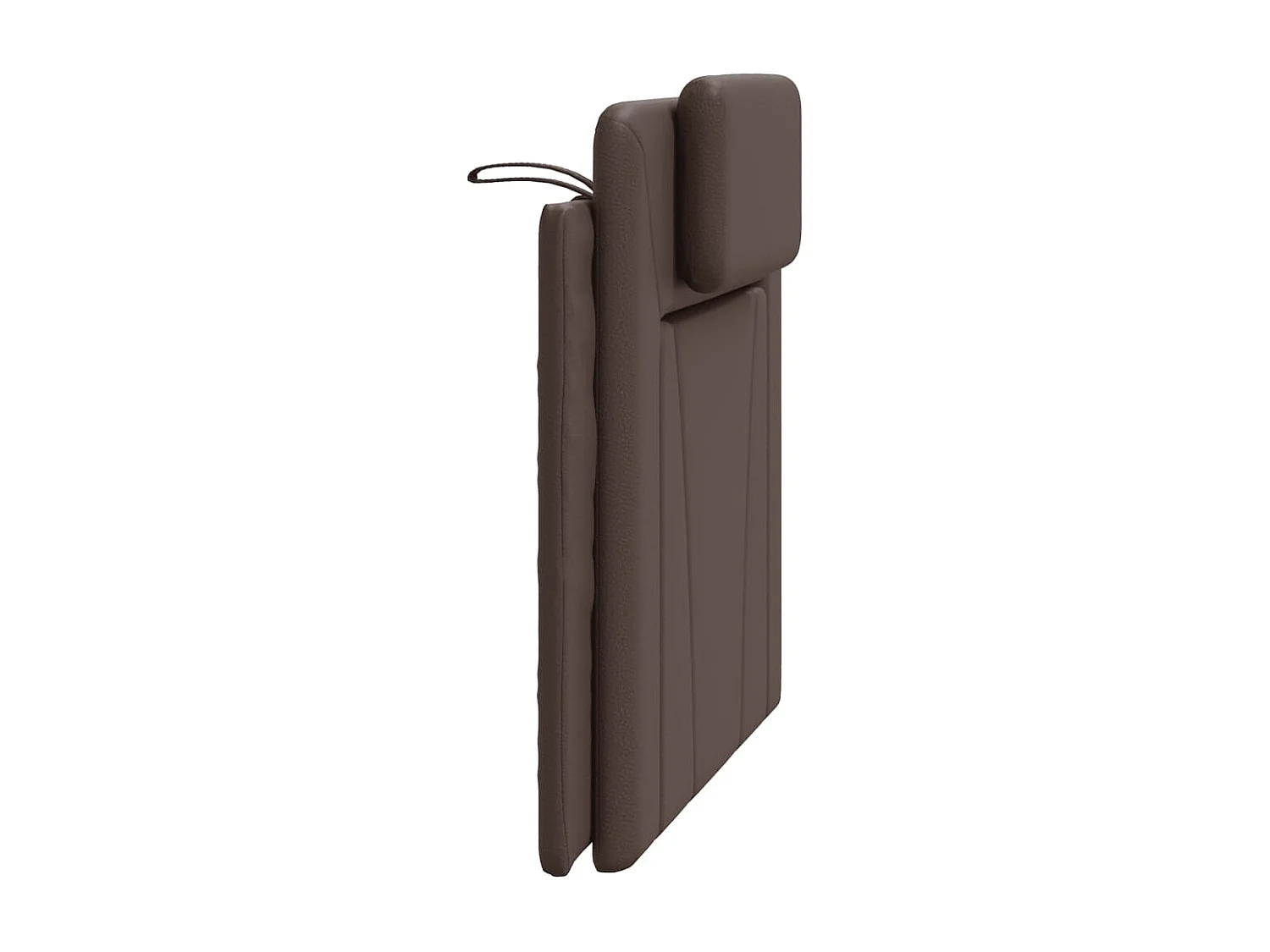 Cuscino Testiera Viana Marrone 100 cm in Similpelle