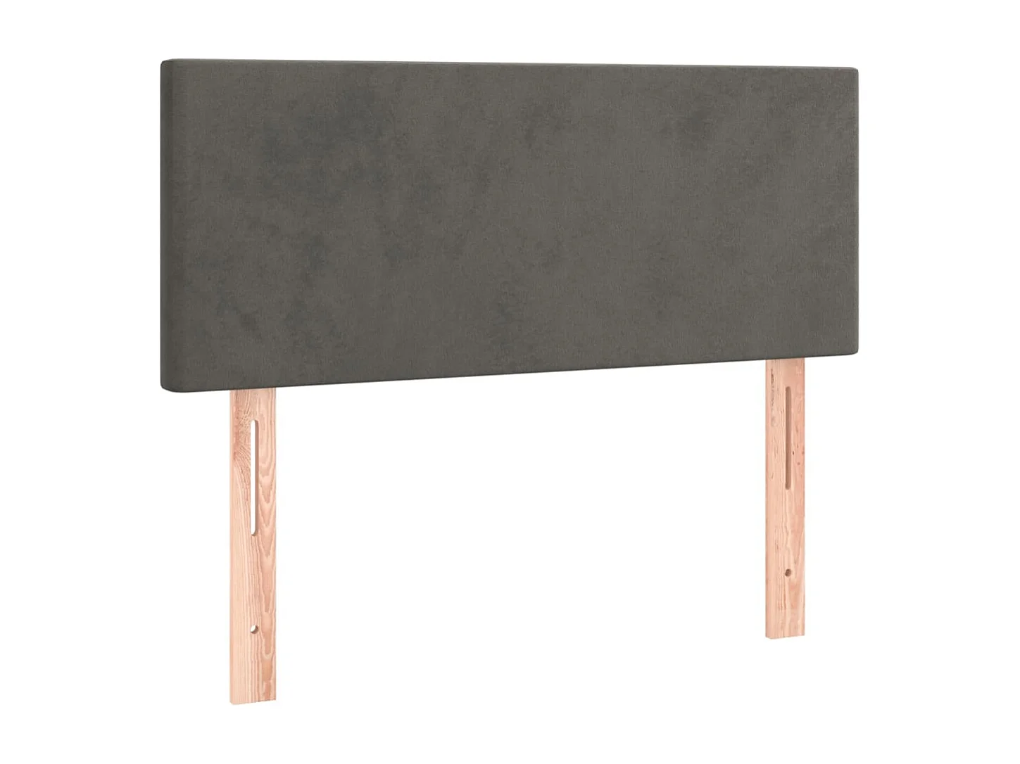 Testiera Grigio Scuro 100x5x78/88 cm in Velluto