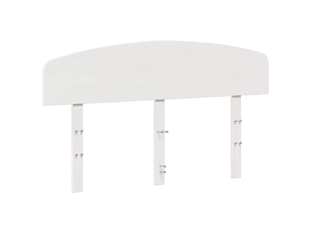 Tête de lit blanc 150 cm bois massif de pin