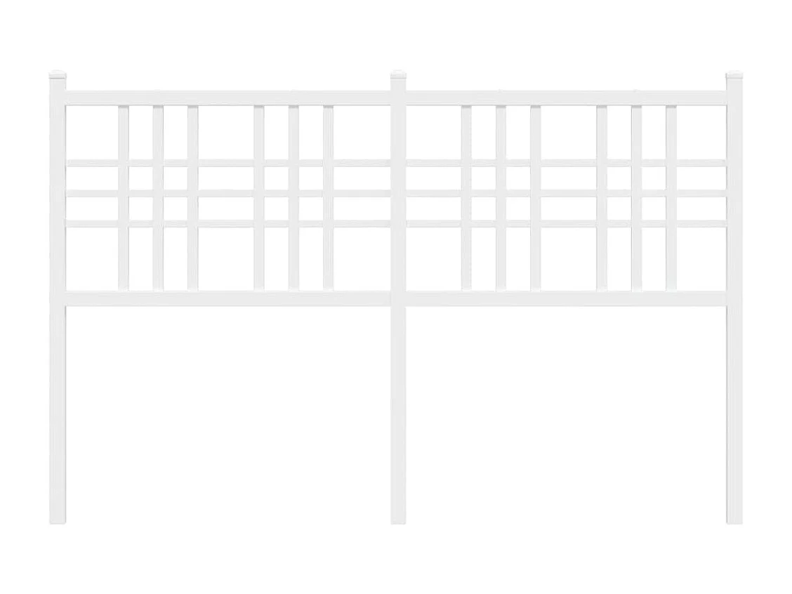 Cabeceira de cama 137 cm metal branco