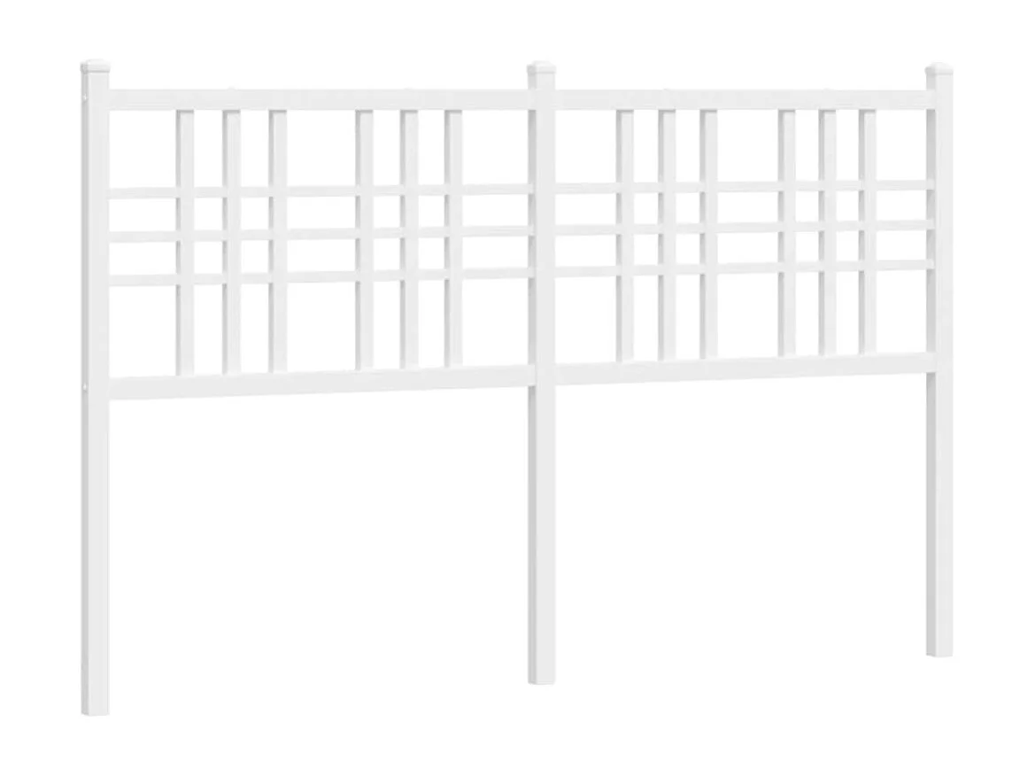 Tête de lit de remplacement métal blanc 137 cm
