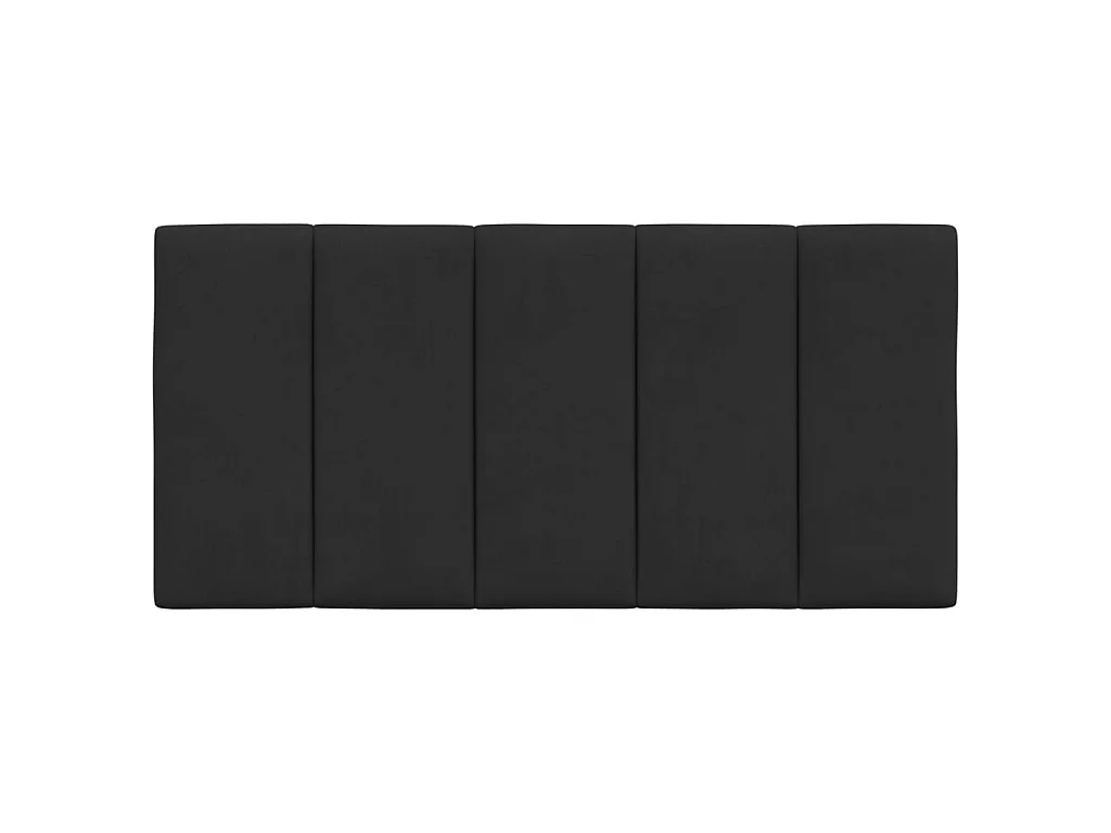 Hoofdbordkussen "Hanko" 100 cm fluweel zwart