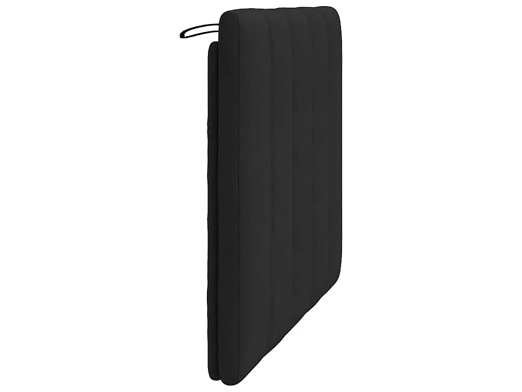 Coussin de tête de lit Hanko noir 100 cm velours
