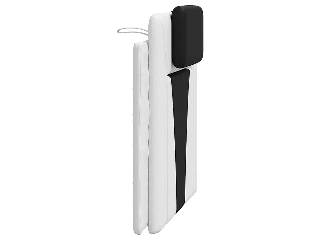 Cuscino Testiera Viana Nero e Bianco 90 cm in Similpelle