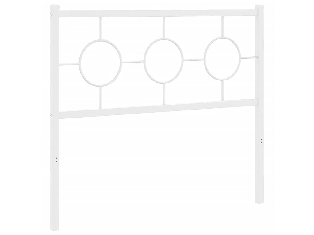 Vervangend hoofdbord 100 cm metaal wit