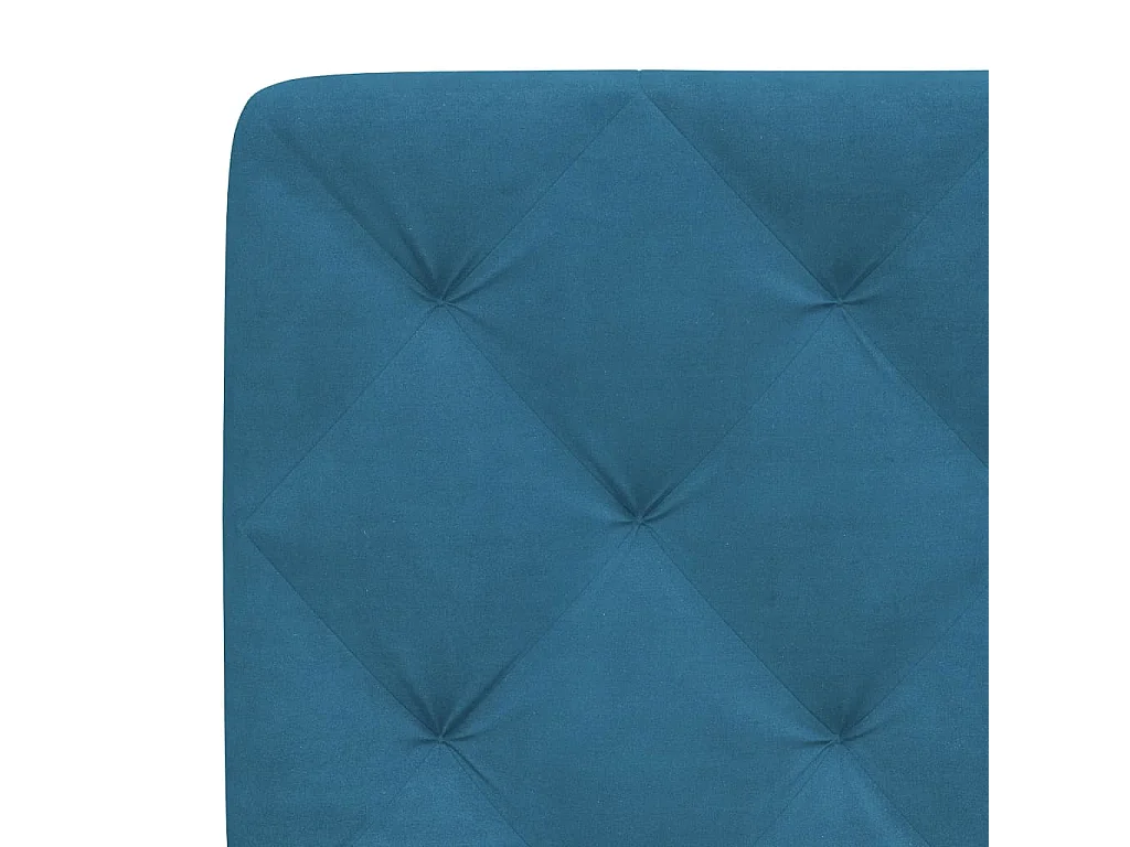 Almofadão de cabeceira 160 cm veludo azul