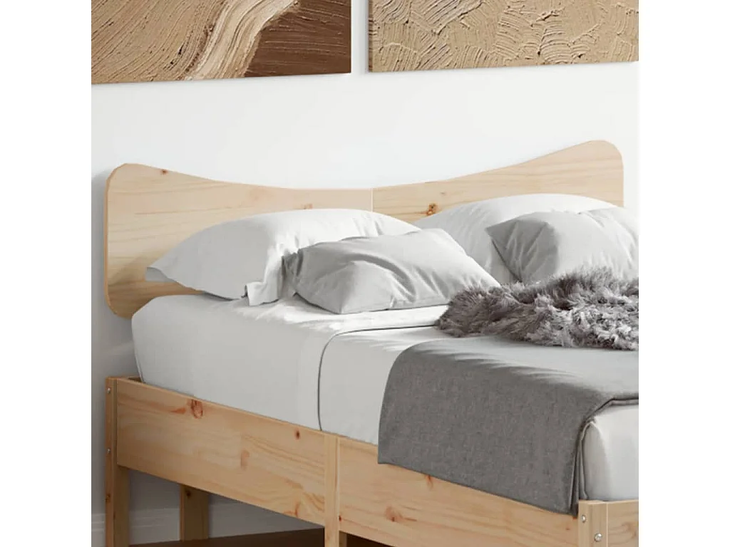 Testiera 120 cm in Legno Massello di Pino