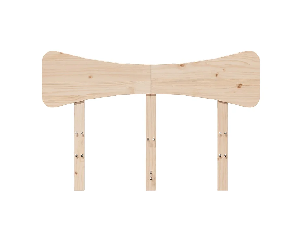 Testiera 120 cm in Legno Massello di Pino
