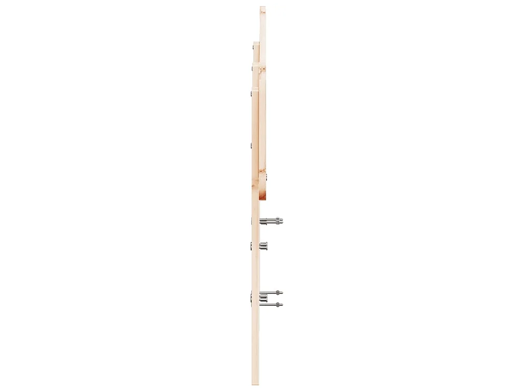 Testiera 120 cm in Legno Massello di Pino