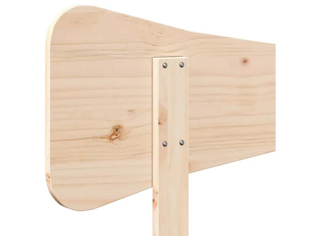 Testiera 120 cm in Legno Massello di Pino