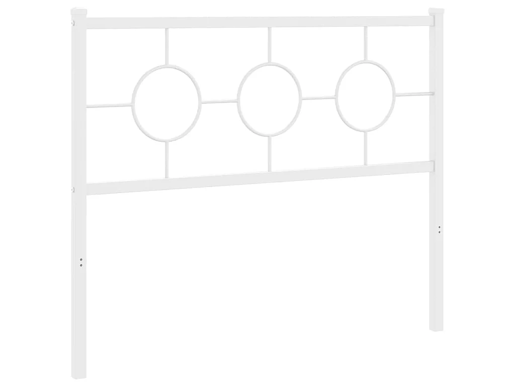 Vervangend hoofdbord 107 cm metaal wit