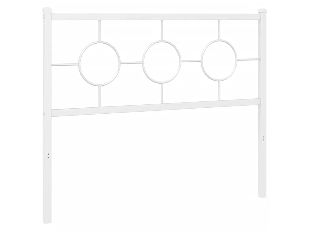 Vervangend hoofdbord 107 cm metaal wit