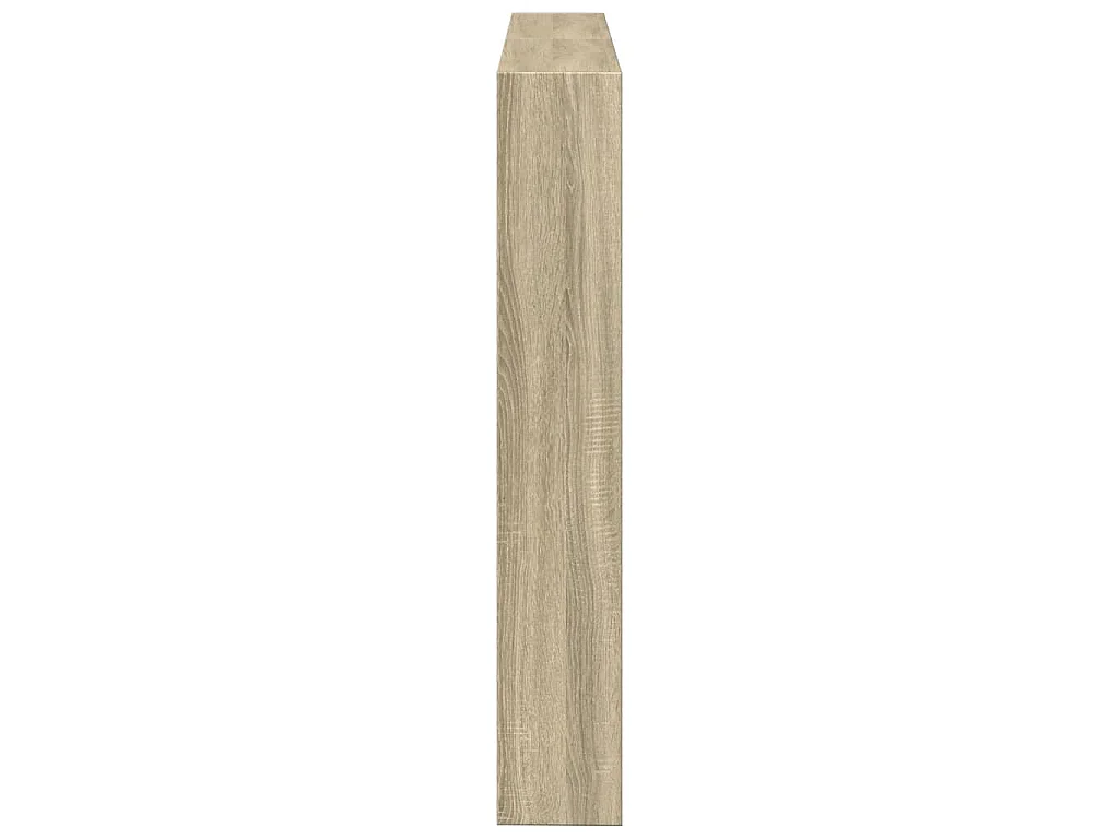 Hoofdbordkast met LED-verlichting 140x17x102 cm sonoma eiken