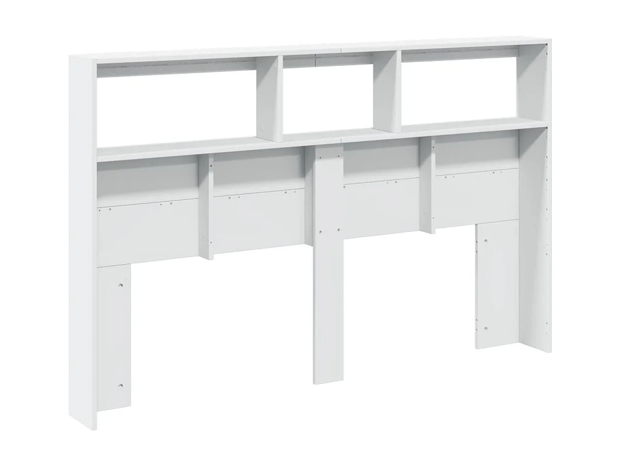 Armoire tête de lit avec LED blanc 160x17x102 cm