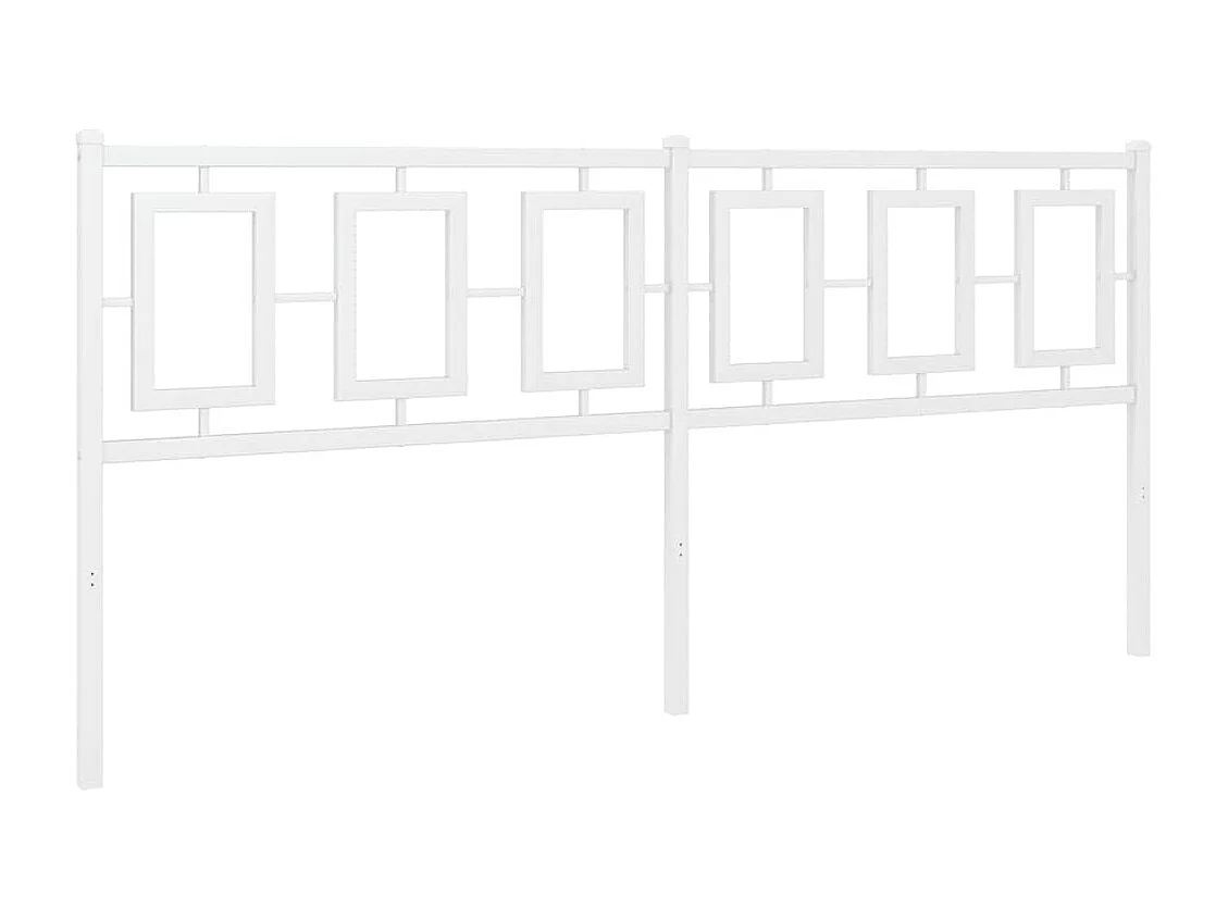 Tête de lit de remplacement métal blanc 180 cm