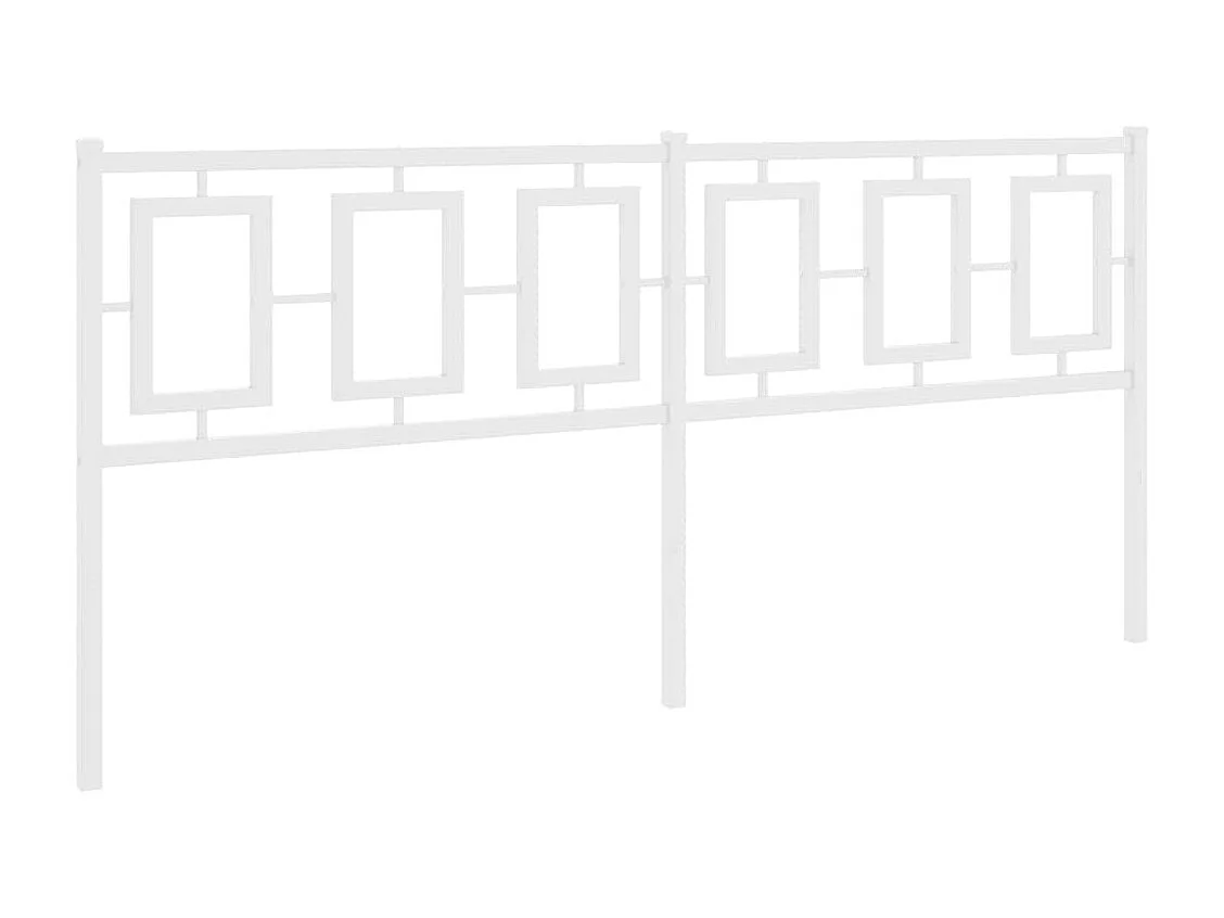 Tête de lit de remplacement métal blanc 180 cm